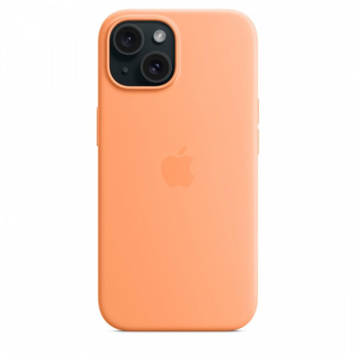 Etui silikonowe z MagSafe do iPhonea 15 - pomarańczowy sorbet-9814923