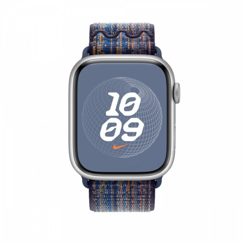 Opaska sportowa Nike w kolorze sportowego błękitu/pomarańczowym do koperty 45 mm-9815923