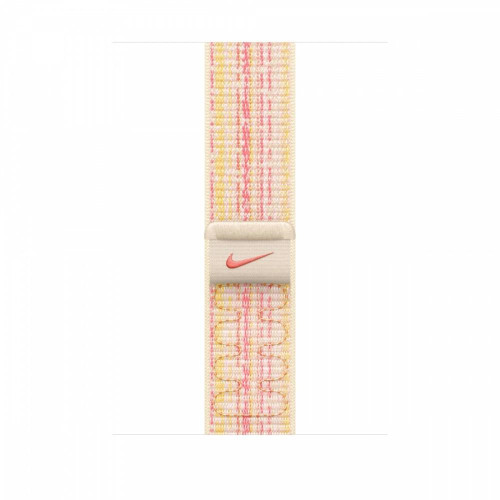 Opaska sportowa Nike w kolorze księżycowej poświaty/różowym do koperty 45 mm-9815937