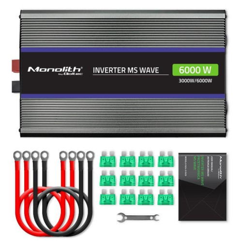 Przetwornica napięcia Monolith 6000 MS Wave | 12V na 230V | 3000/6000W | USB -9818552