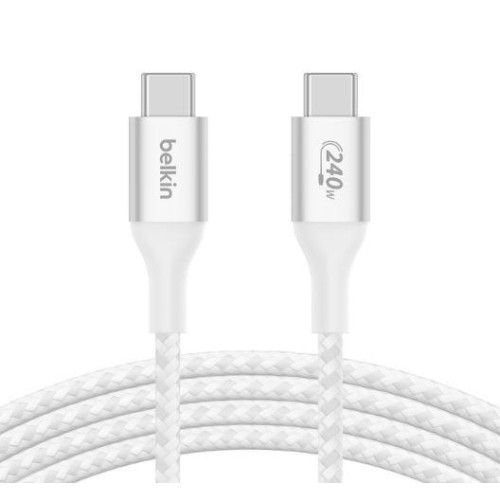 Kabel BoostCharge USB-C/USB-C 240W 1m biały -9821829