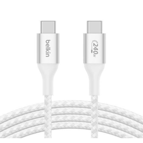 Kabel BoostCharge USB-C/USB-C 240W 2m biały -9821840