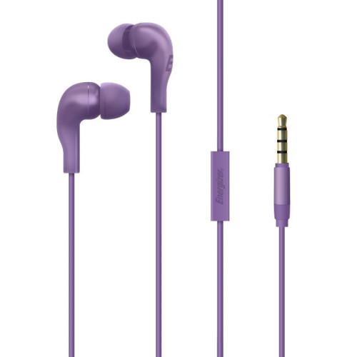 Słuchawki przewodowe jack 3,5 mm fioletowe-9821936