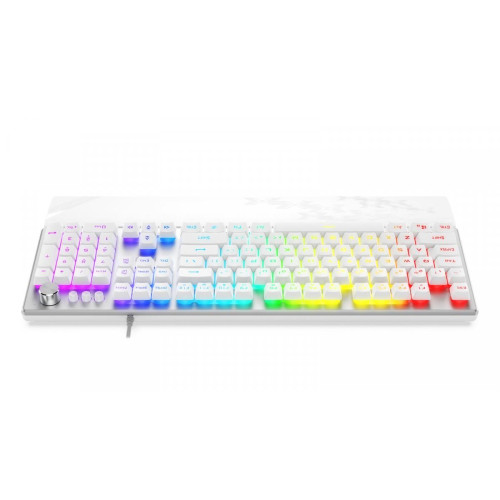 Klawiatura Frost RGB srebrno-biała-9822192