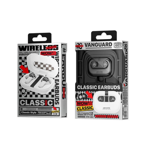 Słuchawki bezprzewodowe + VA06 Vanguard Series - Bluetooth V5.2 TWS z etui ładującym Czarne-9822794