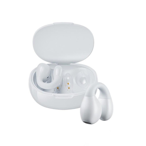 Słuchawki bezprzewodowe VA12 Clip-On - Bluetooth V5.2 TWS z etui ładującym Białe-9822800
