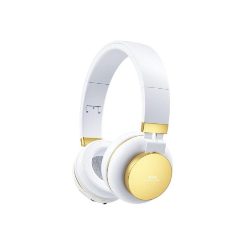 Bezprzewodowe słuchawki nauszne Bluetooth V5.0 Białe-9822867