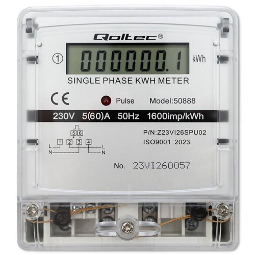 Jednofazowy elektroniczny licznik | miernik zużycia energii | 230V | LCD -9823248