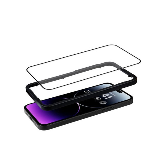 Szkło ochronne Anti-Bacterial 3D Armour Glass iPhone 14 Pro Max z ramką instalacyjną-9824223