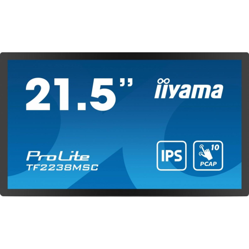 Monitor wielkoformatowy 23.8 cala TF2438MSC-B1 IPS,FHD,DP,HDMI,2x2W,2xUSB,600(cd/m2), 10pkt.7H,IP1X(Front),Pion/Poziom