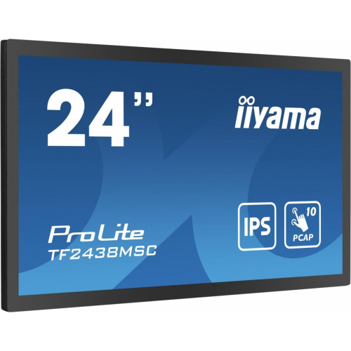 Monitor wielkoformatowy 23.8 cala TF2438MSC-B1 IPS,FHD,DP,HDMI,2x2W,2xUSB,600(cd/m2), 10pkt.7H,IP1X(Front),Pion/Poziom
