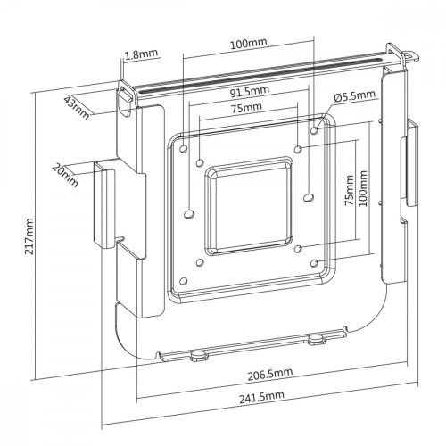 Uchwyt do MAC Mini scienny biurkowy MC-473-9824806