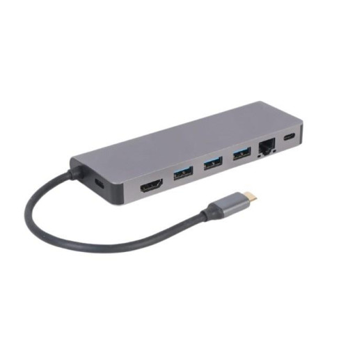 Hub USB-C do HDMI 1xUSB-C GbE 2xUSB-A Card PD-9824808