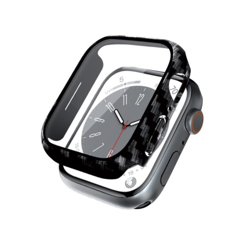 Etui ze szkłem Hybrid Watch Case Apple Watch 45mm Carbon-9826124