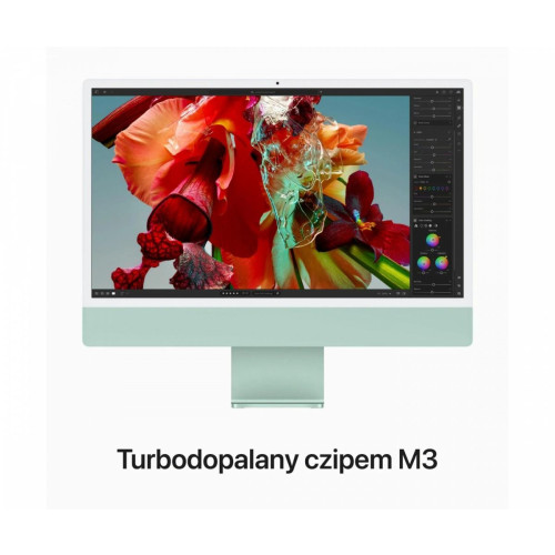 iMac 24 cale: M3 8/8, 8GB, 256GB SSD - Zielony-9827254