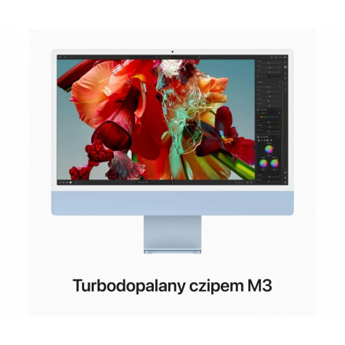 iMac 24 cale: M3 8/8, 8GB, 256GB SSD - Niebieski-9827266
