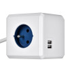 Przedłużacz allocacoc PowerCube Extended USB 2402BL/FREUPC (1,5m; kolor niebieski)-9834153