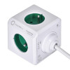Przedłużacz allocacoc PowerCube Extended USB 2402GN/FREUPC (1,5m; kolor zielony)-9834164