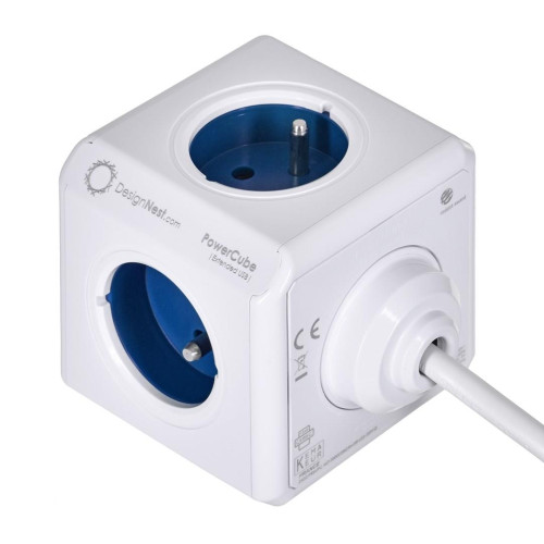 Przedłużacz allocacoc PowerCube Extended USB 2402BL/FREUPC (1,5m; kolor niebieski)-9834152