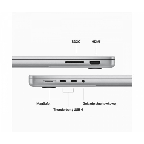 MacBook Pro 14,2 cali: M3 8/10, 8GB, 512GB - Srebrny-9857052