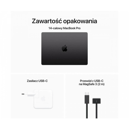 MacBook Pro 14,2 cali: M3 Pro 12/18, 18GB, 1TB - Gwiezdna czerń-9857096