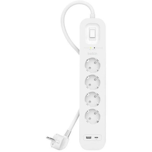 BELKIN LISTWA ZASILAJĄCA 4-PORT + 1XUSB-A, 1XUSB-C 525J-9864669