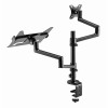 GEMBIRD BIURKOWE REGULOWANE RAMIĘ/UCHWYT NA MONITOR + PODSTAWKA NA NOTEBOOKA 17-32, VESA 100X100MM, DO 8 KG-9880761