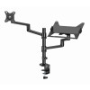 GEMBIRD BIURKOWE REGULOWANE RAMIĘ/UCHWYT NA MONITOR + PODSTAWKA NA NOTEBOOKA 17-32, VESA 100X100MM, DO 8 KG-9880763