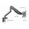 GEMBIRD BIURKOWE REGULOWANE RAMIĘ/UCHWYT NA MONITOR 17-32, VESA 100X100MM, DO 9 KG, KOLOR SZARY-9880777