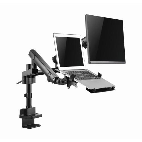 GEMBIRD BIURKOWE REGULOWANE RAMIĘ/UCHWYT NA 2 MONITORY + PÓŁKA NA NOTEBOOKA 17-32, VESA 100X100MM, DO 8 KG-9880831