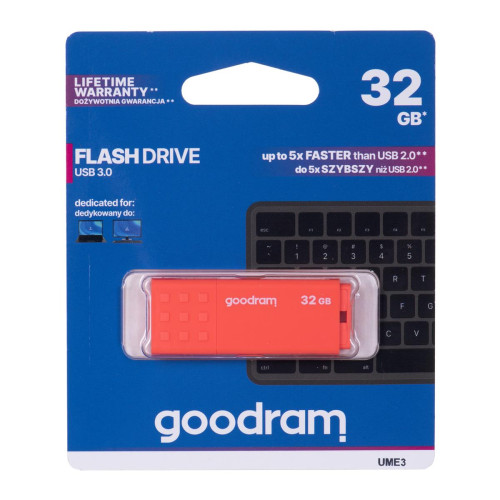 Pendrive GoodRam UME3 UME3-0320O0R11 (32GB; USB 3.0; kolor pomarańczowy)-988394