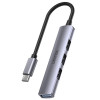 UNITEK HUB USB-C 1XUSB-A 5 GBPS, 3XUSB-A 2.0 ALU-9910699