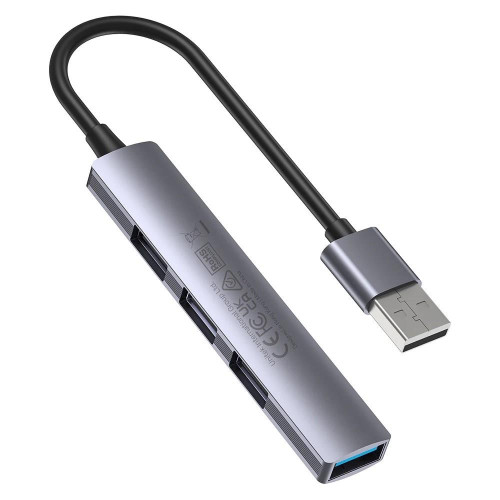 UNITEK HUB USB-A 1XUSB-A 5 GBPS, 3XUSB-A 2.0 ALU-9910688