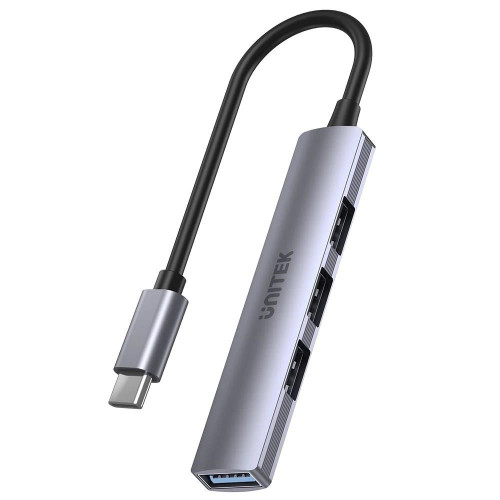 UNITEK HUB USB-C 1XUSB-A 5 GBPS, 3XUSB-A 2.0 ALU-9910699