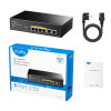 Switch CUDY FS1006P 6-Port 10/100M PoE+ 60W-9920704