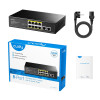 Switch CUDY FS1010P 8-Port 10/100M PoE+ 120W 2xUplink-9920709