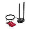 Karta sieciowa CUDY WE4000 AX5400 Wi-Fi 6/6E BT 5.2 Intel AX210NGW Radiator PCIe + Antena na kablu-9921516