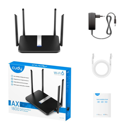 Router CUDY X6 LAN Gigabit AX1800 WiFi 6 Mesh-9920340