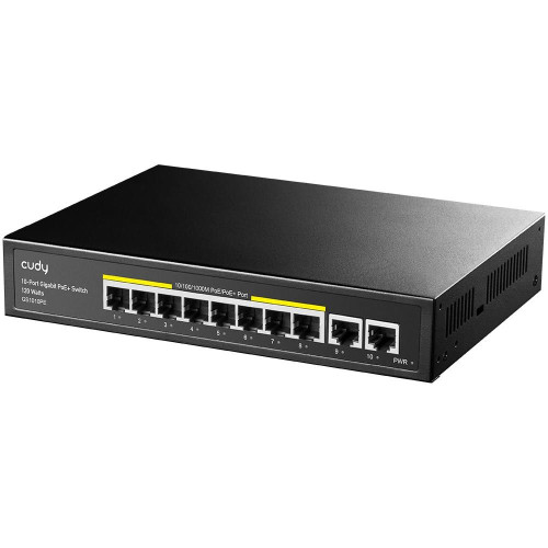 Switch CUDY GS1010PE 8-Port Gigabit PoE+ 120W 2xGbE Uplink-9920731