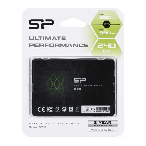 Dysk SSD Silicon Power S56 240GB 2,5" SATA III 550/450 MB/s (SP240GBSS3S56B25)-994233