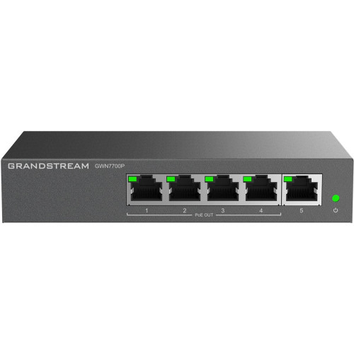 Switch Grandstream PoE GWN7700P (4x PoE do 1000; 1x do 1000Mpbs)-9958159