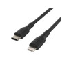 Kabel PVC USB-C to Lightning 1m Black-9966785