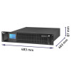 Zasilacz awaryjny UPS RACK | 1kVA | 800W | LCD-9967181