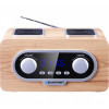 Radio przenośne FM PLL SD/USB/AUX z akumulatorem i zegarkiem-9968175
