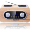 Radio przenośne FM PLL SD/USB/AUX z akumulatorem i zegarkiem-9968176