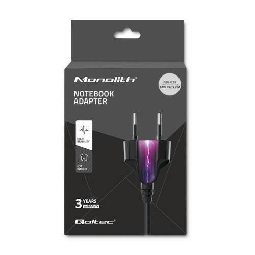 Zasilacz do Acer 65W | 19V | 3.42A | 5.5x1.7 |+kabel zasilający-9966672