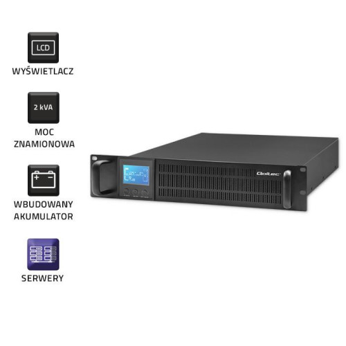 Zasilacz awaryjny UPS RACK | 2kVA | 1600W | LCD-9967187
