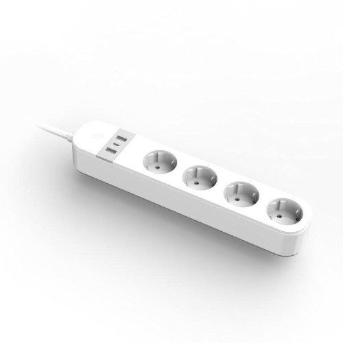 Inteligentna listwa zasilająca Tuya 4xDE 2xUSB-A 1xUSB-C Biała-9969452