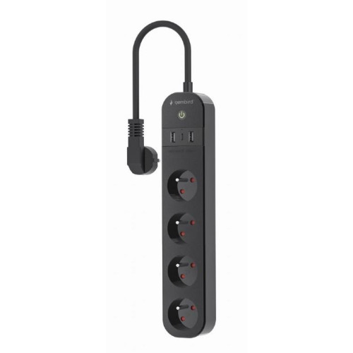 Inteligentna listwa Tuya 4xFR 2xUSB-A 1xUSB-C Czarna-9969456