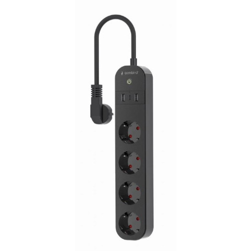 Inteligentna listwa Tuya 4xDE 2xUSB-A 1xUSB-C Czarna-9969462